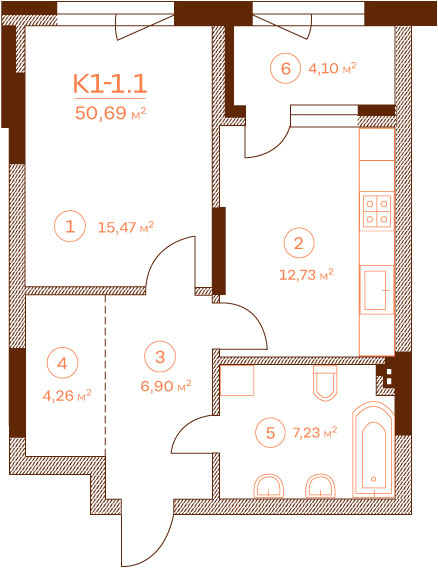 Квартира K1-1.1